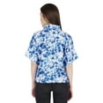 thumbnail image 5 of Moomaya WoMen's Printed Top Collar Neck Button-Down Shirt Short Sleeve Tunic, 5 of 8