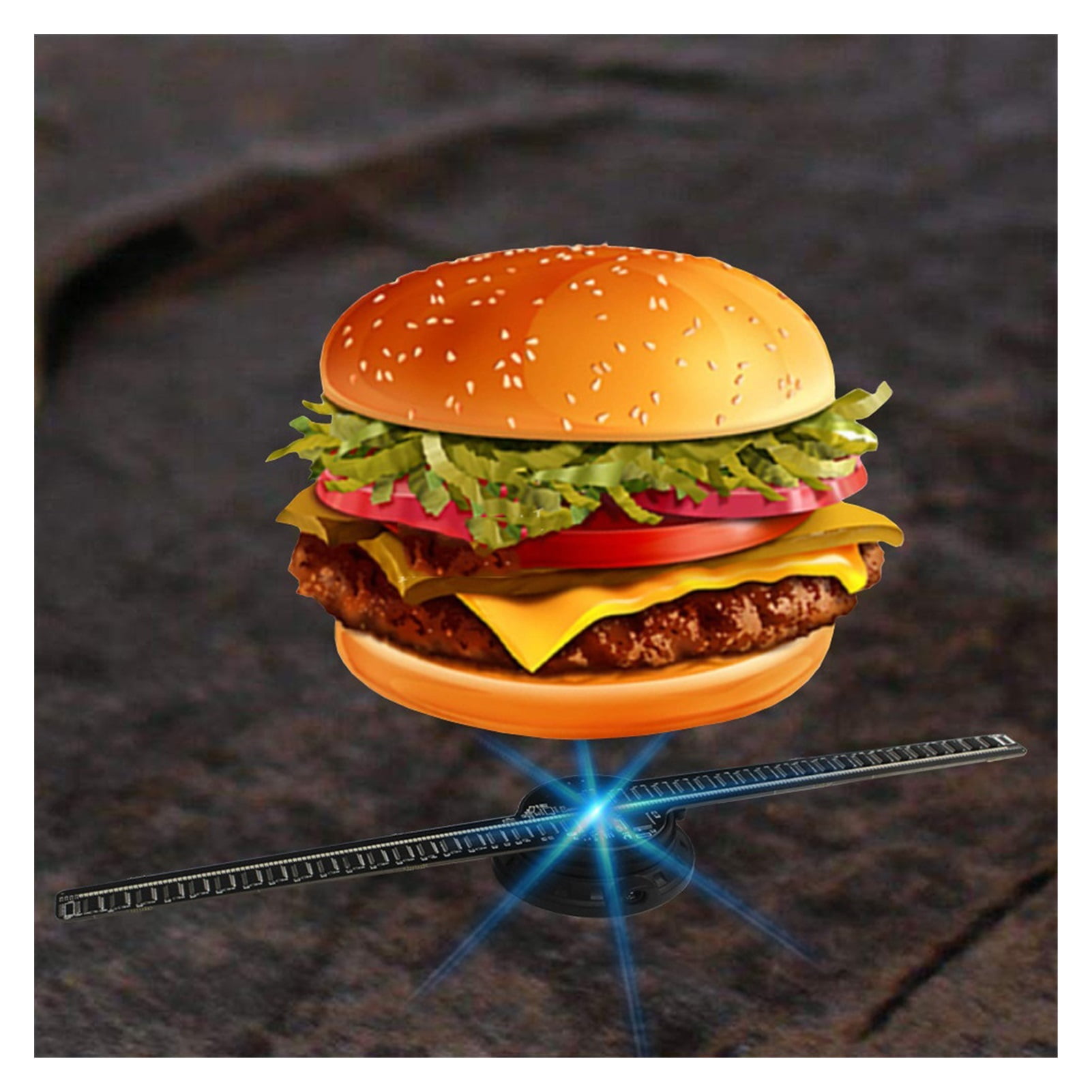Phone Wifi 3D Hologram Projector Advertising Display LED Holographic Fan Naked Eye Fan Light 3d Advertising Logo Light ,Holographic Video Projector
