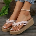 thumbnail image 6 of Summer Savings Womens Sandals Comfortable Women's Fashion Casual Tassel Bohemian Spring And Summer New Wedge Heel Sandals, 6 of 6