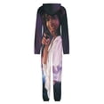 thumbnail image 5 of Selena Quintanilla Womens Mens Hooded Jumpsuit - Zip Up One Piece Pajamas Soft Cozy Winter Warm Plush Loungewear, 5 of 8