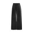 thumbnail image 6 of mihongmao Summer Outfits 2 Piece Sets for Women Dressy Women's Casual Loose-fitting Round Neck Pullover Long-sleeved Trousers Velvet Suit Black L, 6 of 8