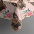 thumbnail image 5 of German Shepherd with Roses Square Tablecloth,Waterproof Square Table Cover,Wipeable Spillproof Washable Table Cover for Home Kitchen Party Decor 60"x60"(152x152cm), 5 of 6