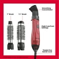 thumbnail image 6 of Revlon 1200W Ionic Ceramic 1" & 1-1/2" Hot Air Styling Kit, Red, 6 of 8