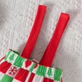thumbnail image 4 of OJSFQUFP 3Pcs Baby Christmas Suit Long Sleeve Bow Tie Bag Romper Clothes Strap Pants Christmas Outfit My First Christmas, 4 of 9