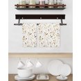 thumbnail image 3 of Yellow Brown Leaf Kitchen Dish Towels for Drying Dishes Set of 2, Modern Botanical Foliage Plant Country Waffle Weave Microfiber Hand Tea Bathroom Towels Quick Dry & Absorbent Towel 15.7x23.6, 3 of 7