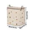 thumbnail image 4 of Fiudx Bolsa de Almacenamiento, Organizador de Tela No Tejida de Gran Capacidad, Cierre de Doble Cremallera con Asa Reforzada, Diseño Portátil y Plegable, Ideal para Mudanzas, Dormitorios Universitari, 4 of 5