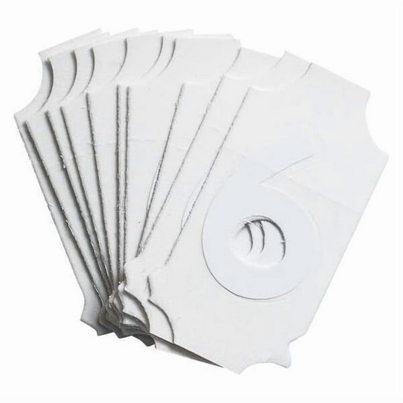 Brady Number Label, 6, 1-1/2in.Hx7/8in.W, PK10 5040-6