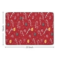 thumbnail image 5 of Red Christmas Candy Cane Pattern Flannel Non Slip Door Rugs,Washable Door Mats Indoor,Decorative Door Mats,Dirt-Resistant and Absorbent Doormat for Entrance,Bedroom,Kitchen,Bathroom,23.5x16in(60x40cm), 5 of 5
