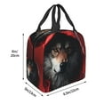 thumbnail image 3 of Balery Mysterious Hooded Wolf Bolsa de Almuerzo Aislada – Caja de Almuerzo con Papel de Aluminio Grueso, Mantiene la Comida Fresca por 4 Horas, 3 of 8
