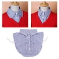 thumbnail image 3 of kusrkot Demi-Chemise Blouse Col Détachable Faux Col Rayé, 3 of 9