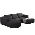 thumbnail image 4 of Yarn Fleece Fabric | Adaptable Sectional Sofa for Home | Wide Support Area, Spacious Visual Effect, 4 of 5