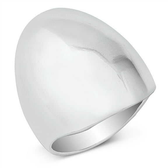 Sterling Silver Fashion Dome Ring Size 8