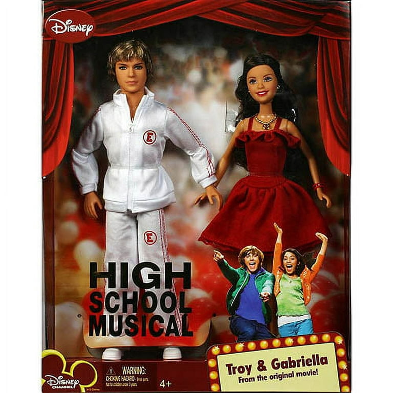 High School Musical Troy & Gabriella Poseable Doll Figure Toys