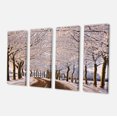 thumbnail image 2 of Arbres et Route en Hiver Blanc - Impression sur Toile Paysage, 2 of 3