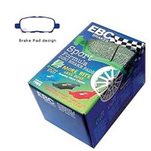 EBC BRAKES DP21666 Greenstuff 2000 Series Passenger Car Organic Brake Pads