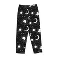 thumbnail image 4 of Naloa Crescent and Stars Print Women’s Ultra-Soft Comfy Pajama Lounge Pants with Pockets & Drawstring, 4 of 8