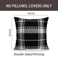 thumbnail image 2 of LALILO Throw Pillow Covers Lumberjack Black And White Trendy Cushion Cover 18" x 18", 2748 Pack, 2 of 6