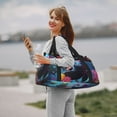 thumbnail image 6 of Picia Lively Cute Turtle Print Travel Duffle Bag,Weekender Bags for Women with Shoe Compartment, Gym Duffel Bag with Wet Pocket, Hospital Bags for Labor and Delivery, 6 of 7