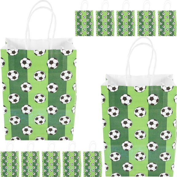 AURARMLET 12Pcs Soccer Snack Bags in for Theme Party and Birthday Celebrations