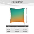 thumbnail image 2 of KLL Orange To Teal Gradient1 Decorative Throw Pillow Covers Velvet Soft for Couch Sofa Bedroom Living Room Outdoor (No pillow core)- 20"x20", 2 of 5