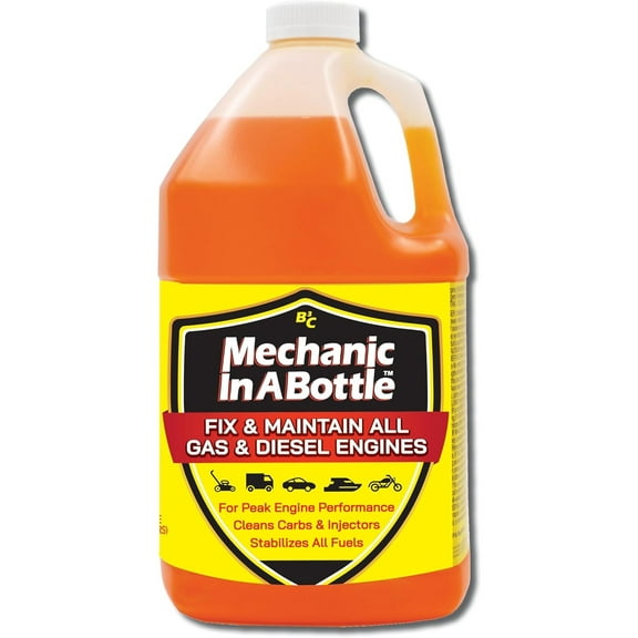 B3C Fuel Solutions Mechanic In A Bottle Fuel System Cleaner and Ethanol Treatment for Small Engines, 1 Gallon Jug