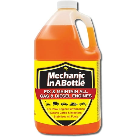 B3C Fuel Solutions Mechanic In A Bottle Fuel System Cleaner and Ethanol Treatment for Small Engines, 1 Gallon Jug
