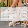 thumbnail image 3 of Samdudou Casual Shoes for Women Closed Toe Slip On Mules Intricate Crochet Mesh Upper with Buckle Strap Espadrille Sole Outdoor Walking Footwear Summer Getaways, 3 of 9