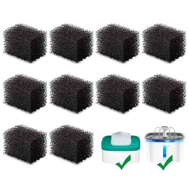 Esponjas de Repuesto para Fuente de Agua para Gatos 92 oz 2,8 L Paquete de 10
