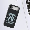 thumbnail image 2 of DistinctInk MagSafe Tough Case for iPhone 17 Air (6.7") - Turning 70 is Like Turning 21 in Celsius - Shockproof Drop Protection MagSafe Compatible Cover, 2 of 11