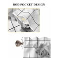 thumbnail image 6 of Vintage Grey Yak Bathroom Window Curtain, Bathtub Farmhouse Retro Art Light Filtering Coffee Kitchen Curtains, Bedroom Living Room Curtains 2 Panel 84"x54", 6 of 6