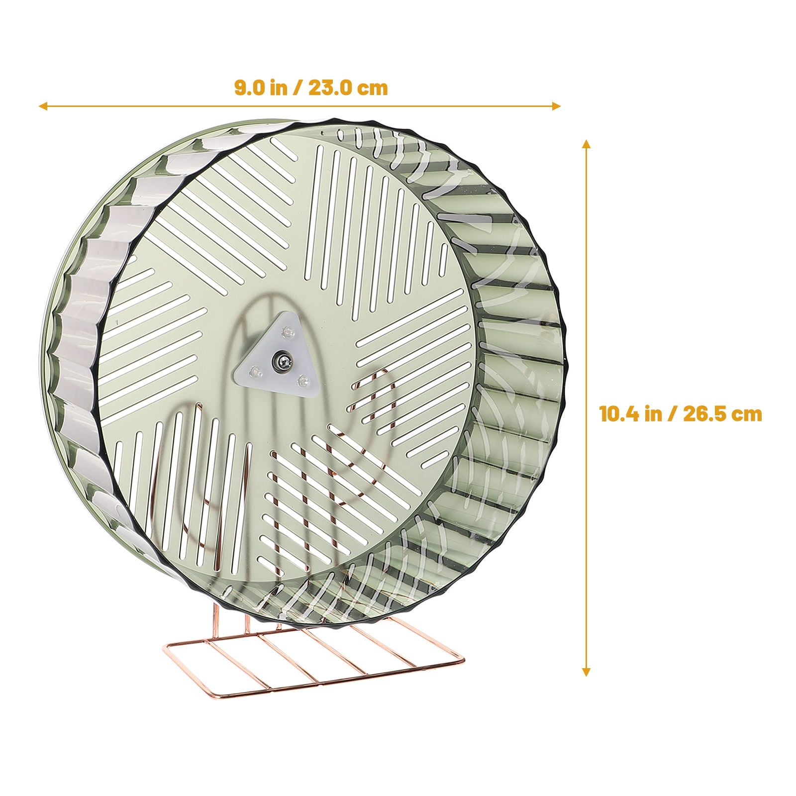 FRCOLOR Durable Green Hamster Wheel with Stable Base for Small Pets Exercise and Activity