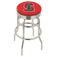 thumbnail image 6 of Auburn Tigers 30" Chrome Double Ring Swivel Bar Stool with 2.5" Ribbed Ring, 6 of 7