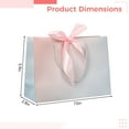 thumbnail image 4 of 25 Pcs of Small Gift Bags with Ribbon, Butterfly Knot Paper Bags for Packaging, Fashionable Gradient Color, Great for Clothing, Cosmetics, and Party Favors, 7.5 x 2.8 x 5.9 in / 19 x 7 x 15 cm, 4 of 4