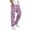 Purple, variant on Axiiglly Cargo Pants for Men, Casual Cotton Elastic Waist Straight Leg Outdoor Hiking Work Pants with Multi Pockets M-3XL