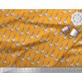 thumbnail image 2 of Soimoi Velvet Fabric Notes & Guitar Musical Instrument Print Sewing Fabric Yard 58 Inch Wide, 2 of 3