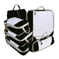 thumbnail image 1 of Abbracc 6Pcs Compression Packing Cubes Carry On Luggage Suitcase Organizer for Traveling Black, 1 of 9