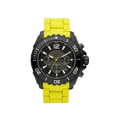 Yellow michael kors watch sale