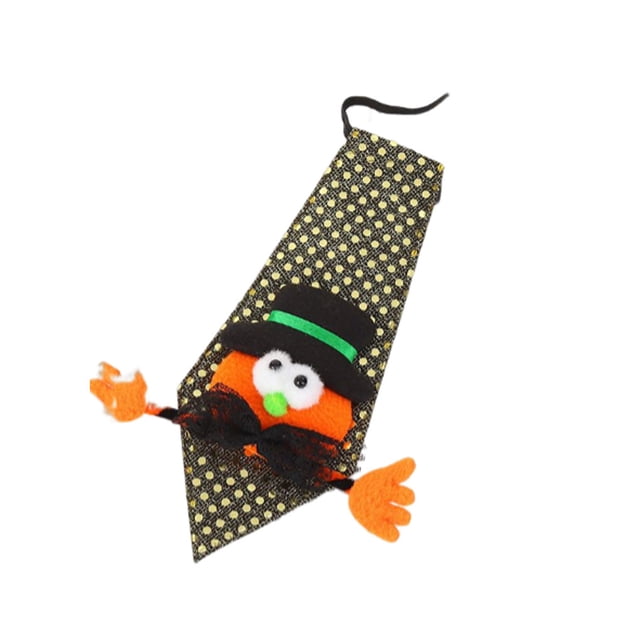 Corbata de lentejuelas luminosas para la noche de Halloween, decoración de fiesta, corbata, accesorio para el cuello a la moda para actuación Automoción decorativa y accesorios Sombrero De Calabaza Speravity VI017280-02
