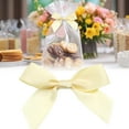 thumbnail image 2 of 50 Pcs Gift Wrap Bows Premium Satin Ribbon Bows 2.5 Inch Craft Bows for Gift Wrapping DIY Treat Bags Holiday Gifts Bag Party Decorations, Wedding Decor Christmas Birthday Presents, Beige, 2 of 6