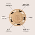 thumbnail image 2 of JONATHAN Y ANSA 5' Round Area Rug, Porto Jute Circle - Natural/Cream/Black, RNF106A-5R, 2 of 5