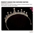 thumbnail image 5 of Water Crystal Crown Headband for Cosplay Rhinestone Party Headdress, 5 of 5