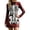 Watermelon Red, variant on Xijirk Women Halloween Skeleton Rose Printed Mini Dress Long Sleeve Neck Bodycon Lace Outfit for Cosplay Party Festival Casual Gathering Wear,M