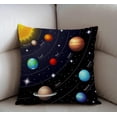 thumbnail image 2 of Throw Pillow Cover Outer Space Solar System Decorative Pillow Cases Home Decor Square 18x18 Inches Pillowcases, 2 of 4
