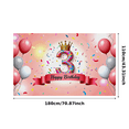 thumbnail image 2 of Pink Themed 3rd Birthday Banner with Crown and Glittery Number 3 Background Backdrop Happy Birthday Party Supplies Photo Props Decors for Birthday Party Photography Events Celebrations, 2 of 7