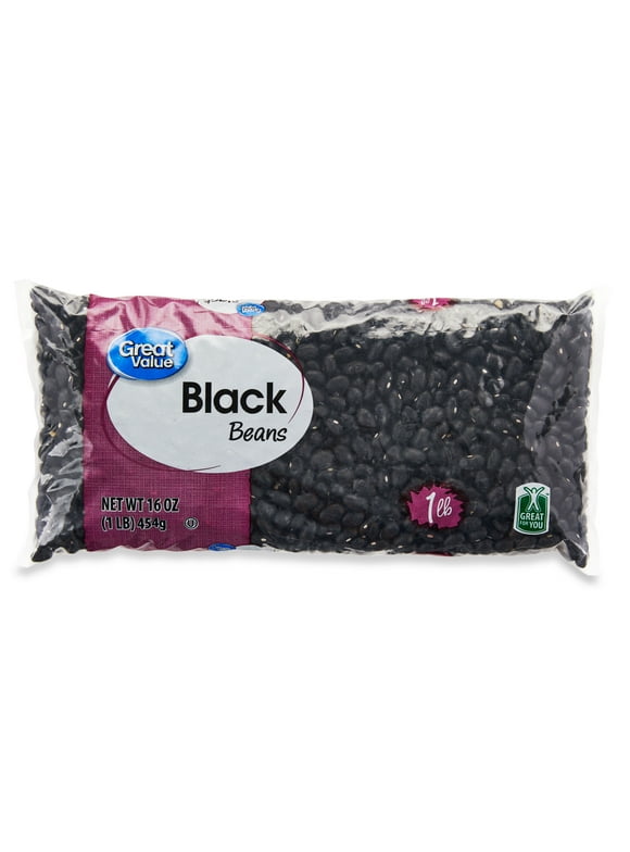 Great Value Black Beans, 1 lb