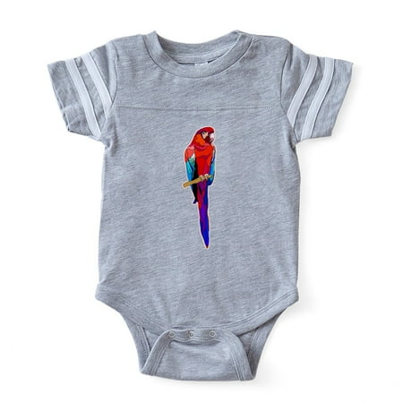 

CafePress - FIN Scarlet Macaw2 - Cute Infant Baby Football Bodysuit