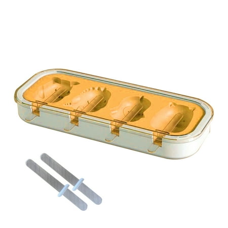 

Bigstone 1 Set Ice Pop Mold Food Grade High Toughness Silicone Popsicle Molds with Dustproof Lid Set for Home