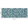 thumbnail image 7 of Teal Paisley Pattern Kitchen Rug Mat,Kitchen Runner Rugs Non Skid Washable,Decorative Kitchen Floor Mats for Kitchen,Sink,Laundry,17"x47.2", 7 of 7
