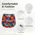 thumbnail image 6 of Lsque Colorful Hawaii Palms Printed Women's Running Shorts with Liner Pockets,Elastic Quick Dry Workout Athletic Gym Yoga Shorts,Womens High Waist Shorts-XX-Large, 6 of 9