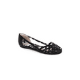 thumbnail image 2 of BP100-CARREN ,Criss Cross Peep Toe Flat Shoes, 2 of 2